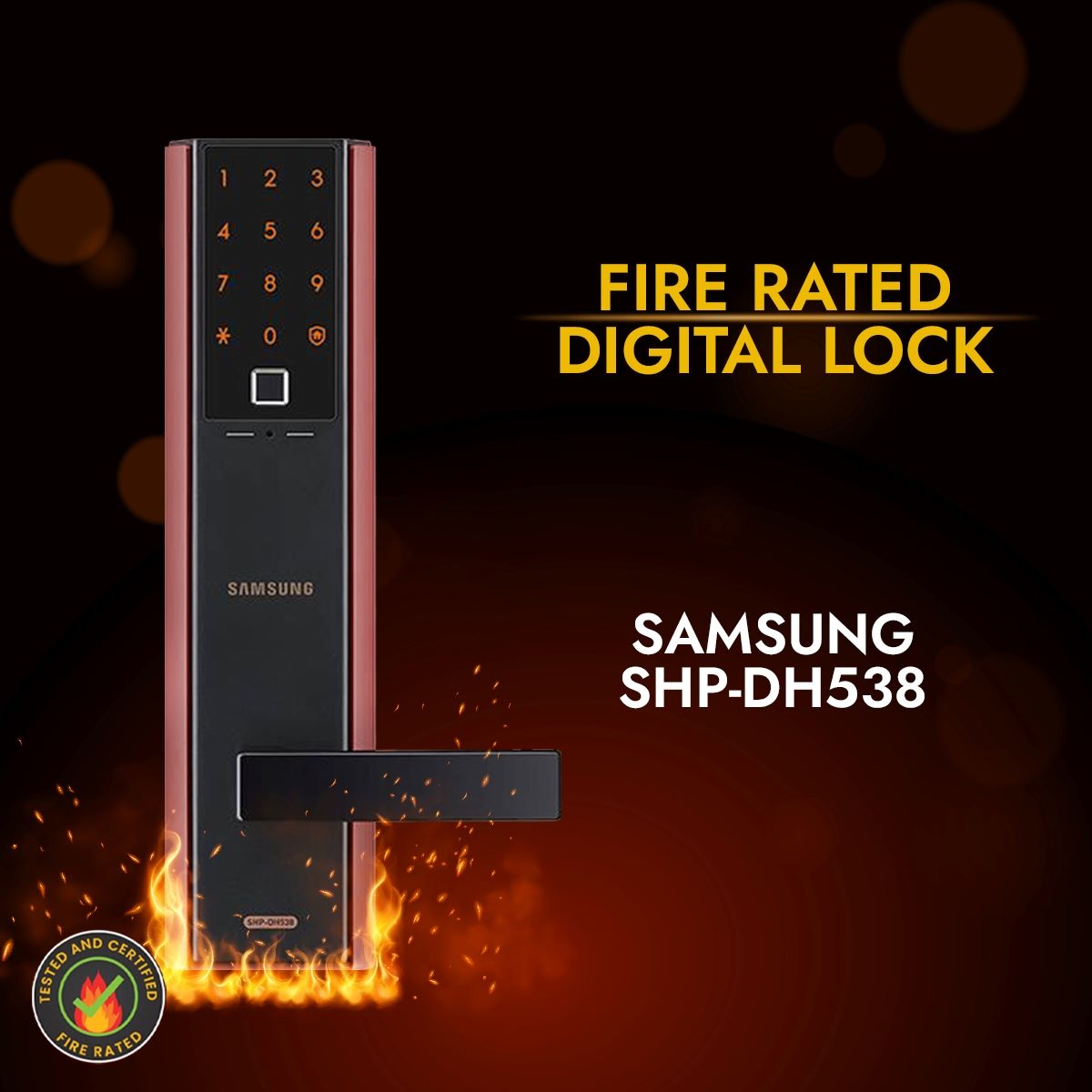 samsung fire rated digital lock