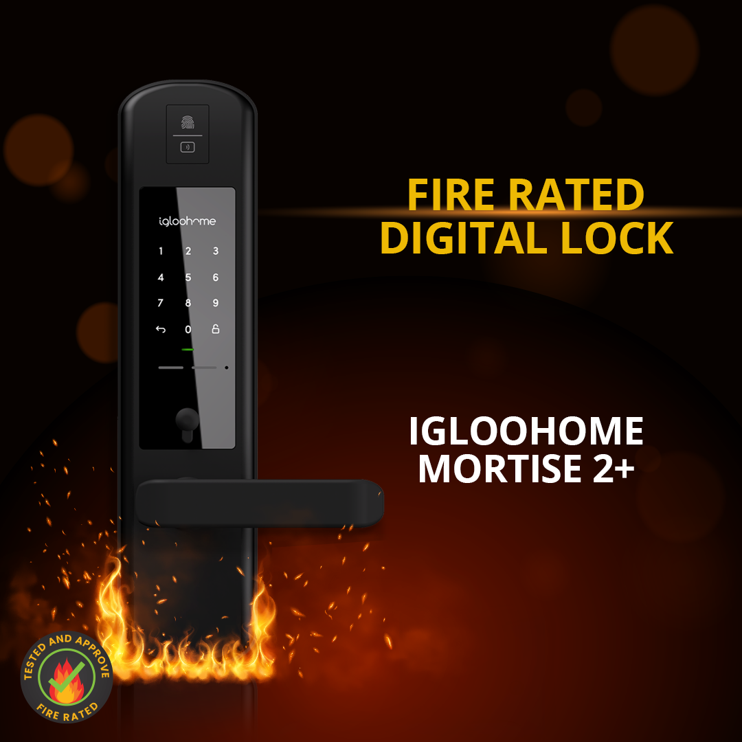 igloohome mortise 2+ fire rated digital lock