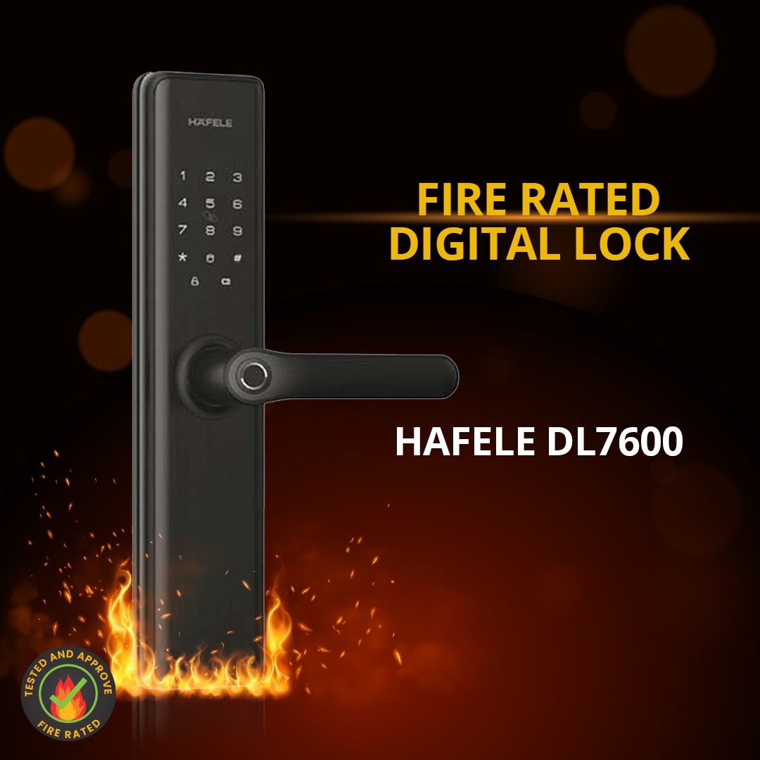 Hafele-DL7600-Lever-Handle-Digital-Door-Lock-Fire-Rated-Lock